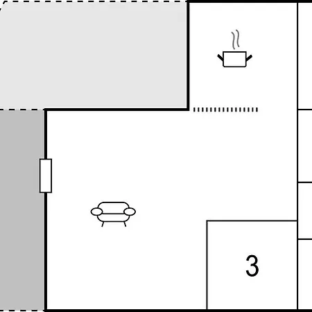 Three-bedroom In Holiday home Knebel