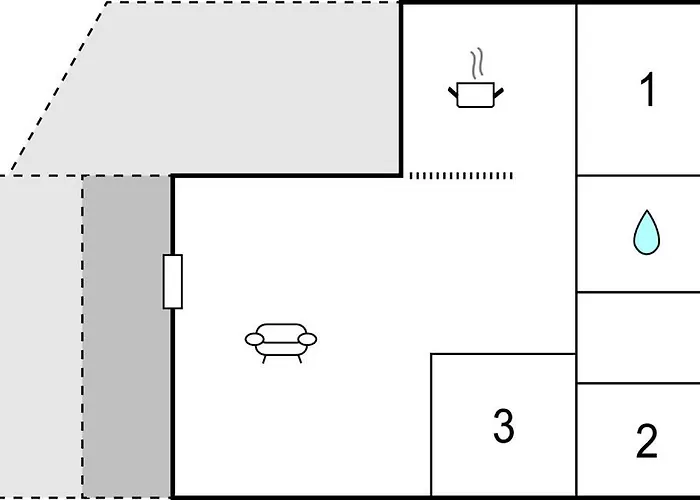 Three-bedroom In Holiday home Knebel